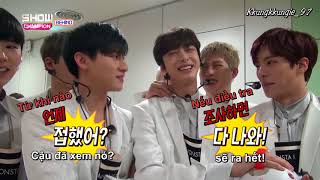 [KK][Vietsub] 170411 MONSTA X Show Champion Backstage (part 2)