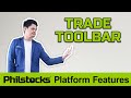 Philstocks Platform Features: Trade Toolbar