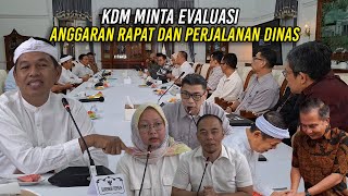 KDM MINTA EVALUASI ANGGARAN RAPAT DAN PERJALANAN DINAS CAPAI RATUSAN MILIAR