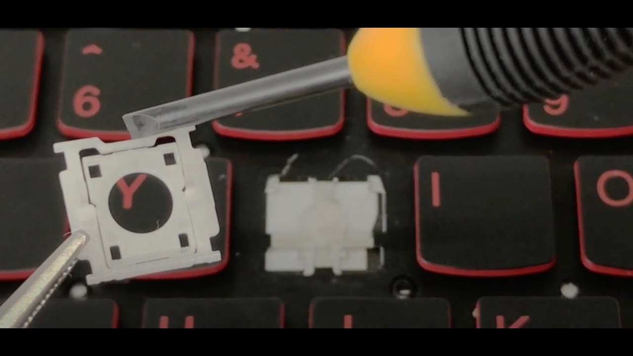 Lenovo LC61 Dell DC57 Keyboard Key Hinge Clip Installation Guide - YouTube