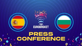 Spain v Bulgaria - Press Conference | FIBA EuroBasket 2022