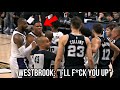 *FULL CAPTIONS* Russell Westbrook Gets HEATED At Zach Collins For Elbowing Him In The Face!😳