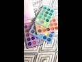 unboxing beauty glazed color board eyeshadow palette 60 color