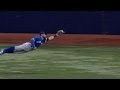 Pillar lays out to make an excellent catch