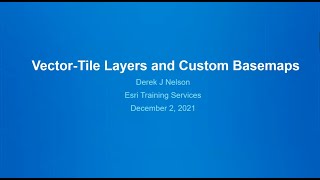 TECH talk: Customizing Vector Base Maps for ArcGIS
