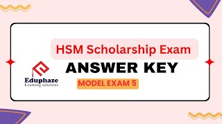 HSM Model Exam 5 Answer Key