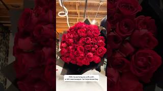 POV: you surprise your girl with a 100 rose bouquet for Valentines Day