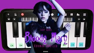 Bloody Mary | Piano Tutorial | Lady Gaga | Sped Up Tiktok Version | Wednesday | Perfect Piano