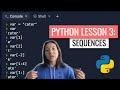 Sequences: Indexing, Slicing, and Iterating | Python for Beginners Lesson 3 | Code with Kylie