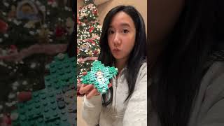 build christmas tree lego with me! 🎄#shorts