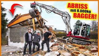 HAUS ABRISS mit 8000 KG Bagger - KLOSCHÜSSEL GESPRENGT 💥 | Home Build Solution