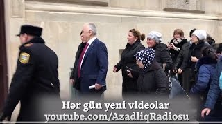 Narazı sakinlər Hacıbala Abutalıbovu işə gələrkən yaxaladılar