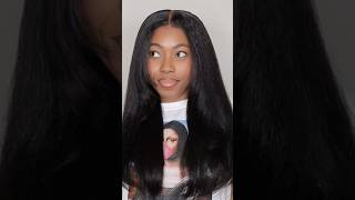 BGMGIRL HAIR 9x6 LACE CLOSURE KINKY STRAIGHT GLUELESS WIG REVIEW 😍🔥 #wigs #hdlace #gluelesswig