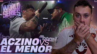 🐐 EL GOAT vs el FUTURO GOAT 😱 / ACZINO vs EL MENOR en FMS WORLD SERIES J4 México / Reacción