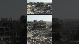 Drone video shows extent of destruction in Gaza City