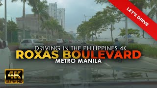 Roxas Boulevard driving tour in 4K | Driving in Metro Manila Philippines