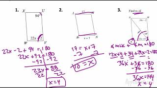 Geometry - Section 5.2 Properties of Parallelograms