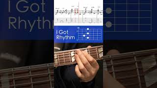 I Got Rhythm - Rhythm Changes - Solo Jazz Guitar Chord Melody Tab