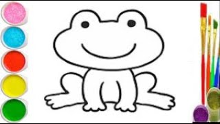 Drawing a frog for children / bolalar uchun qurbaqa chizish