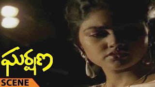 Nirosha Asking Karthik About His Father Love Scene || Gharshana Telugu Movie || Karthik, Amala