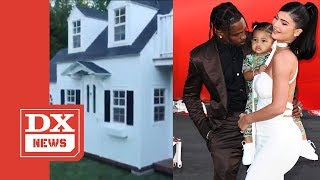 Travis Scott & Kylie Jenner's Daughter Stormi Gets A Life Sized Playhouse For Christmas