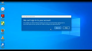 Fix We can not sign in to your account IN Windows 10