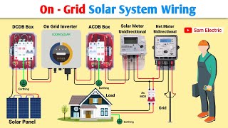 On Grid Solar System Wiring l Solar system complete installation l Sam Electric