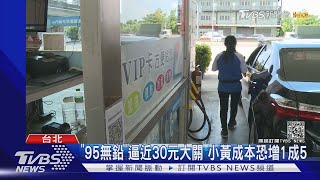 油價宣布連8漲! 小黃司機成本恐增1成5｜TVBS新聞