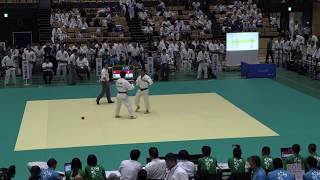 2018IH 男子柔道個人81kg級 1回戦 杉村 星光学院（大阪府） 対 杉本 北海（北海道）