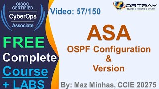 Free CCNA Cyber OPS | 57- ASA OSPF Configuration \u0026 Ve |Day 3| CCNA Cyber OPS 200-201 Complete Course