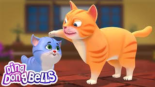 म्याऊं म्याऊं बिल्ली बोली  | meow meow billi boli |Hindi Rhymes for Children | Ding Dong Bells