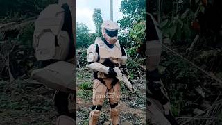 apapun mereka bilang tekadku takkan hilang ⚒️🛠️💪 Halo Master Chief #cosplay #tutorial #haloinfinite