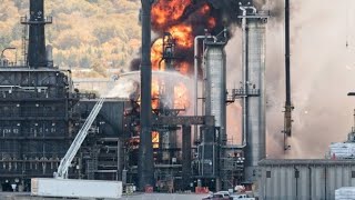 Major Explosion at The Irving Oil Refinery 2018