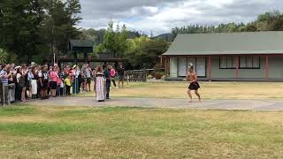 Powhiri Maori culture welcome and spine-tingling cultural performance - Te Puia, Rotorua, NZ