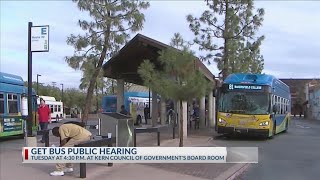 Public hearing set for proposed January 2026 GET service changes
