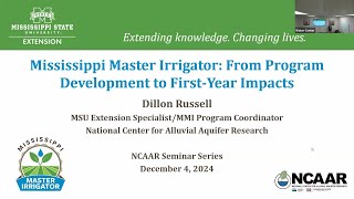 Mississippi Master Irrigator: From Program Development to First-Year Impacts