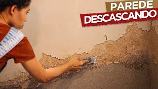 Como consertar parede descascando l Reforma Quarto 1