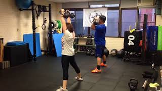 雙壺鈴半抓舉Dobule Kettlebell Half Snatch-DSC基隆