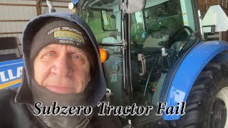 Tractor Fail in -20 Degree MN Winter