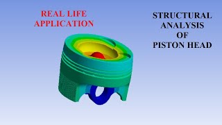 Piston Head | Static Structural Analysis I Deformation | Stress | Strain | FOS | Fatigue | Life