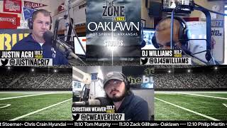 The Zone with Justin Acri and DJ Williams is LIVE from Oaklawn Hot Springs Studio!