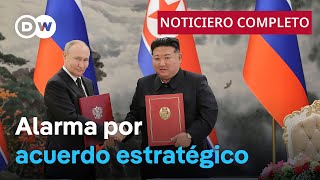 🔴 DW Noticias del 21 de junio: Seúl quiere respuesta a pacto entre Putin y Kim [Noticiero completo]