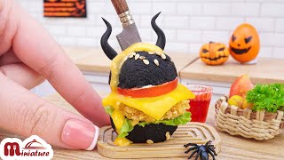 Best of Miniature Halloween Monster Burger Ideas | 1000+ Miniature Food Recipe ASMR