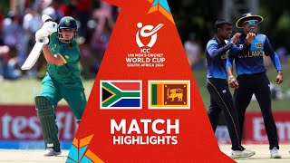 South Africa v Sri Lanka | Match Highlights | U19 CWC 2024