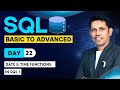 Date & Time Functions in SQL-Day-22- SQL - From Basic to Advance