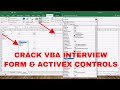 Learn Excel - Video 470 - Excel Advance interview - FORM Controls and ActiveX controls