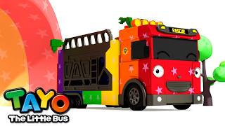 The Magic Rainbow Tunnels l Learn Colors l Color Song l Vehicles Song l Tayo Songs for Kids