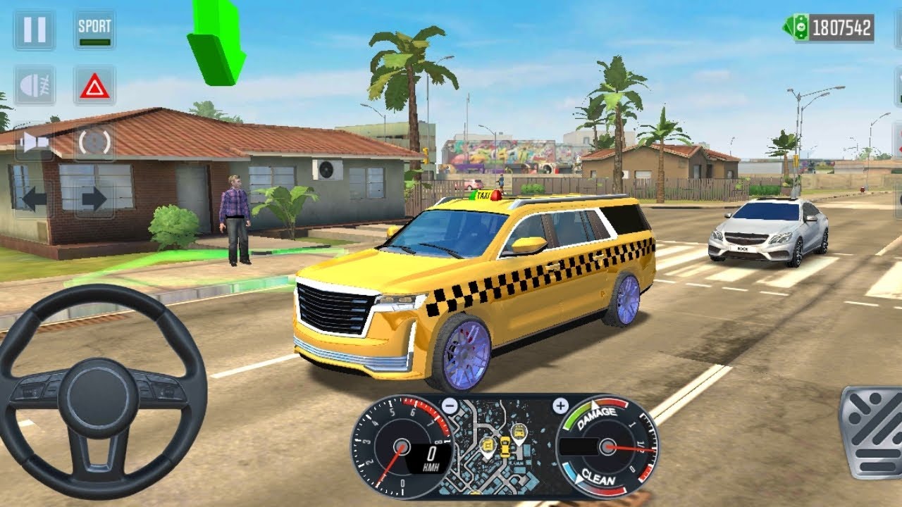Cadillac Escalade Taxi Sim 2020 Miami Street Android Gameplay Driving