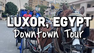 Downtown Luxor Egypt - Horse \u0026 Buggy Tour (FULL VIDEO)