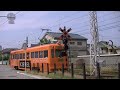 01092　北畠駅の近くの北側の踏切　阪堺電軌上町線